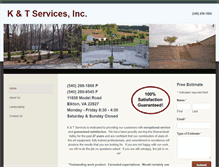 Tablet Screenshot of kandtservices.com